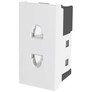EURO MODULE 16A - 2 GANG 2 PIN UNSWITCHED SOCKET P