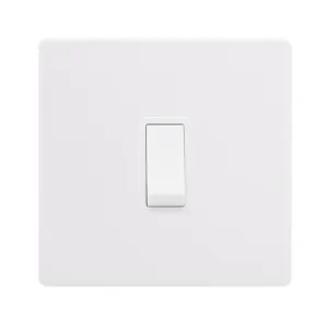 10AX INGOT 1 GANG INTERMEDIATE SWITCH - POLAR WHIT