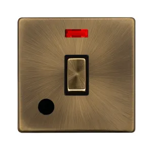 20A INGOT DOUBLE POLE SWITCH WITH NEON & FLEX OUTL