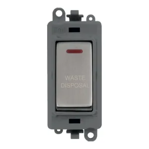 20AX Double Pole Switch With LED Module - Grey - S