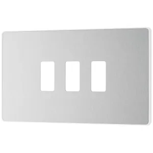 GRID FRONT PLATE - PCD EVOLVE - BRUSHED STEEL - 3