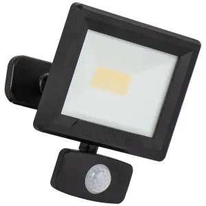 20W PIR FLOODLIGHT WITH BALL JOINT 1M CABLE - DUSK