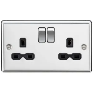 13A 2G DP Switched Socket with Twin Earths - Polis
