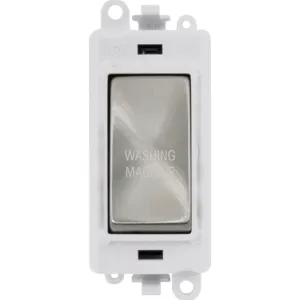 20AX Double Pole Switch Module - Polar White - Sat