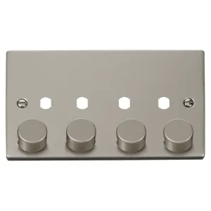 VPPN 4 GANG DOUBLE DIMMER PLATE & KNOBS