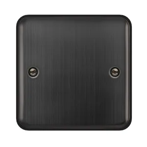 1 GANG BLANK PLATE - MATT BRONZE