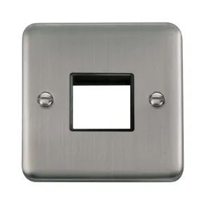 1 Gang MiniGrid Unfurnished Plate - 2 Apertures