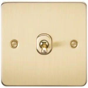 10AX 1G Intermediate Toggle Switch - Brushed Brass