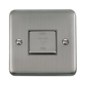 10A INGOT 3 POLE FAN ISOLATION PLATE SWITCH