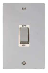 Define - 50A 2 Gang Double Pole Switch (Vertical)