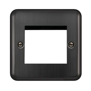 1 GANG NEW MEDIA 2 APERTURE PLATE - MATT BRONZE