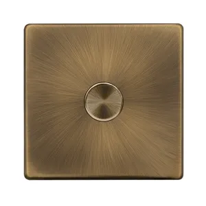 1 GANG 2 WAY 100W DIMMER SWITCH - ANTIQUE BRASS
