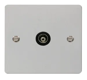 1 Gang Isolated Coaxial Socket  - Black