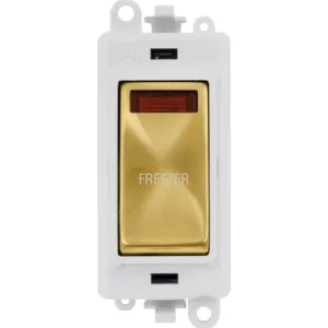 20AX Double Pole Switch With Neon Module - Polar W