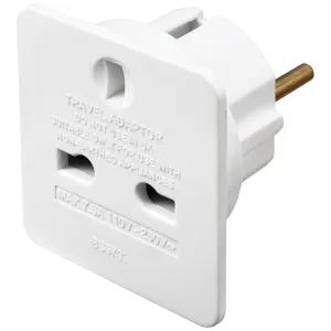 UK TO EURO TRAVEL ADAPTOR
