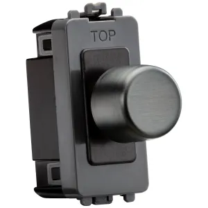 6A 1G 2-way Dummy Dimmer Module - Smoked Bronze