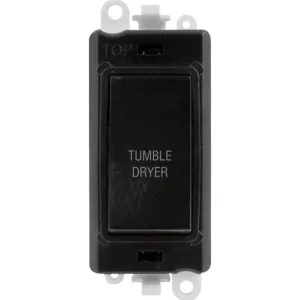 20AX Double Pole Switch Module - Black - Tumble Dr