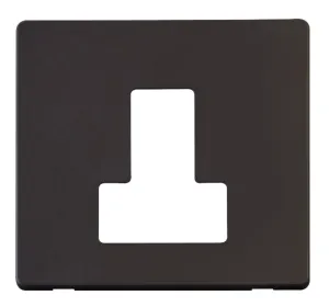 Switched Connection Unit Cover Plate - Black