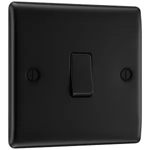 NEXUS METAL MATT BLACK SINGLE SWITCH, 20A 16AX 2 W