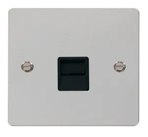 Single Telephone Socket Secondary  - Black