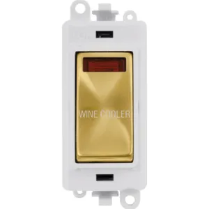 20AX Double Pole Switch With Neon Module - Polar W