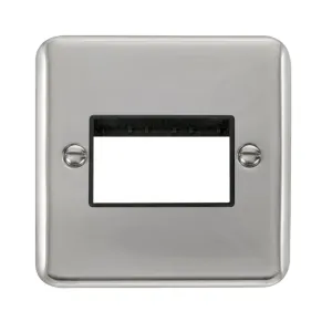 1 Gang MiniGrid Unfurnished Plate - 3 Apertures