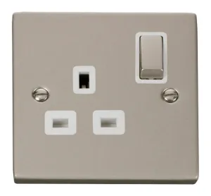 1 Gang 13A DP 'Ingot' Switched Socket Outlet - Whi
