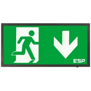 Duceri Emergency Surface Exit Box 3W LED IP20 Up L