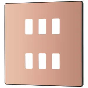GRID FRONT PLATE - PCD EVOLVE - POLISHED COPPER -