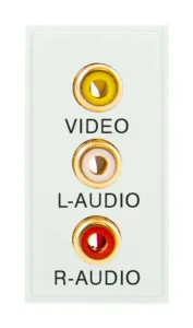 25 x 50mm Triple RCA Module With Screw Terminals -