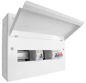 14 Way Elucian Metal Consuner Unit With 100A Mains