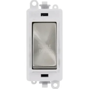 20AX Double Pole Switch Module - Polar White - Sat