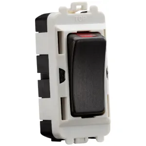 20AX DP grid module with LED indicator - smoked br
