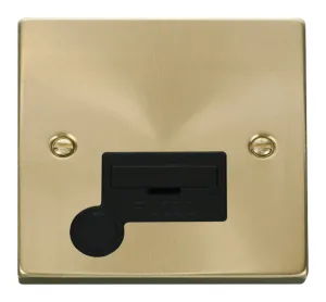 13A Fused Connection Unit With Flex Outlet - Black
