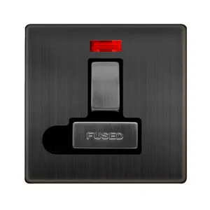 13A INGOT SWITCHED FUSED CONNECTION UNIT WITH NEON