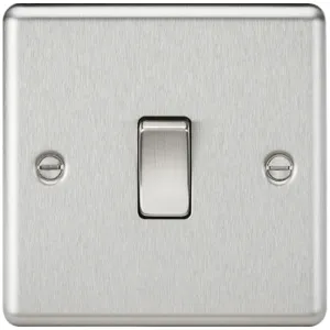 10AX 1G Intermediate Switch - Brushed Chrome
