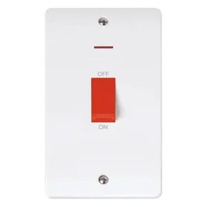 Mode - 50A 2 Gang Double Pole Switch With LED (Ver