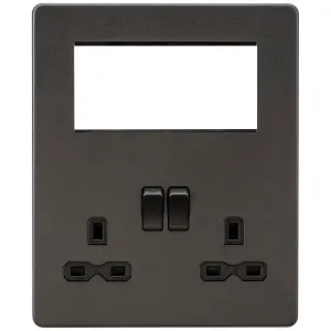 Small Multimedia Combination  Plate - Smoked Bronz