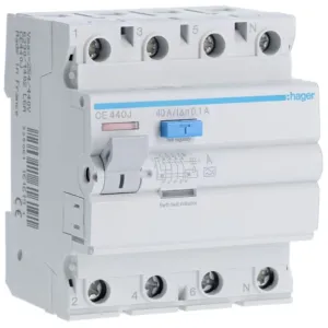 RCCB 4P 40A 100mA A