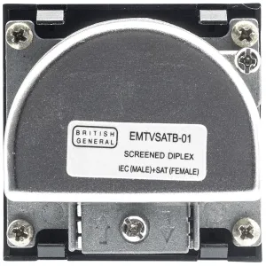 Module, 2 Gang TV/SAT Screened Outlet