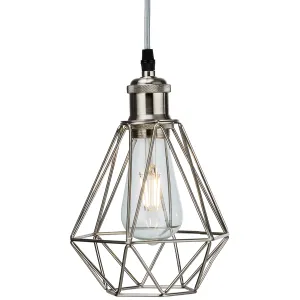 Pendant Cage - Brushed Chrome