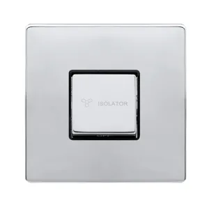 10A INGOT 3 POLE FAN ISOLATION PLATE SWITCH