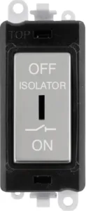 10A 3 POLE FAN ISOLATION SWITCH - BLACK INSERT - P