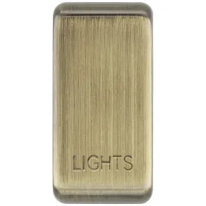 GRID ROCKER "LIGHTS" - ANTIQUE BRASS - PACK 10