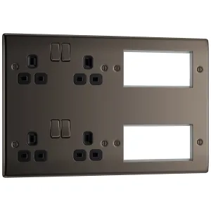 NEXUS METAL BLACK NICKEL COMBINATION PLATE, 2 X DO