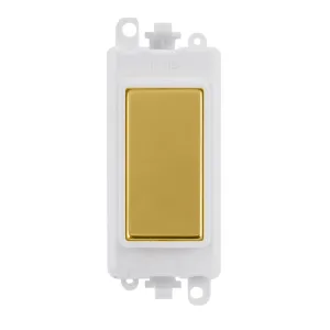 Blank Module - White - Polished Brass
