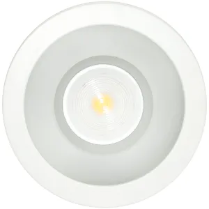 Downlight, Platinum Surf Mnt c/w Emer Dim Drvr, Matt Reflector 4000K