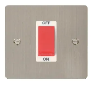 Define - 50A 1 Gang Double Pole Switch - Red Rocke
