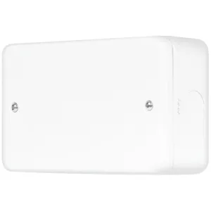 METAL CLAD PRO 2 GANG BLANKING PLATE - POLAR WHITE