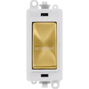 20AX Double Pole Switch Module - Polar White - Sat